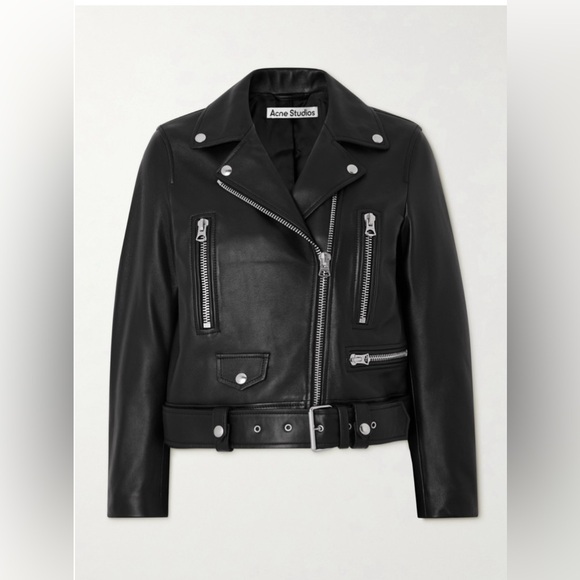 Acne Studios Mock Leather Lambskin Jacket - Picture 2 of 10